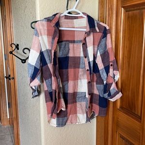 Flannel like top